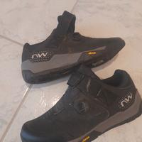 scarpe ciclismo spd northwave overland plus 43