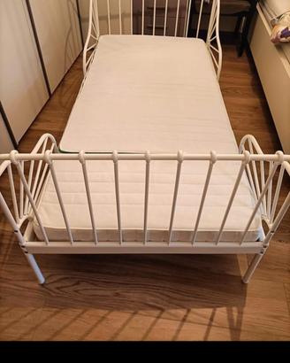 Letto per bimbi allungabile con doghe e materasso