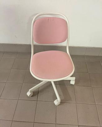 Sedia da scrivania IKEA ÖRFJÄLL per bambini, rosa 