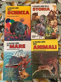4 libri Mondadori Scienza Storia Mare Animali