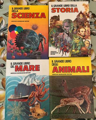 4 libri Mondadori Scienza Storia Mare Animali