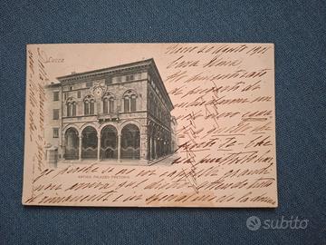 Cartolina Palazzo Pretorio Lucca - 1901