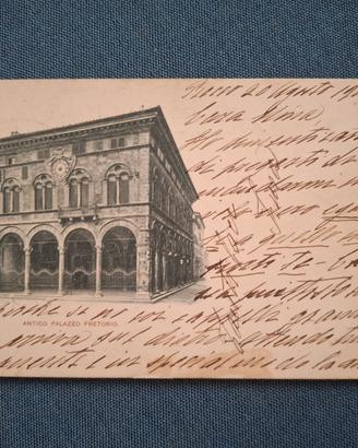 Cartolina Palazzo Pretorio Lucca - 1901