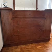 Cantarano Comó  con specchio stile arte povera