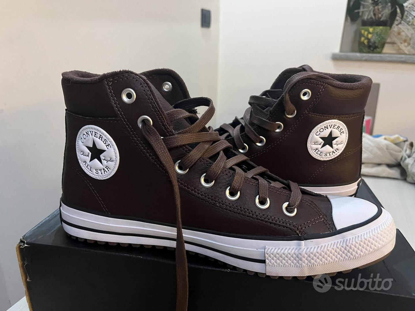 Converse invernali di pelle best sale