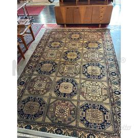 TAPPETO TURCO IN LANA FONDO BEIGE 190X295