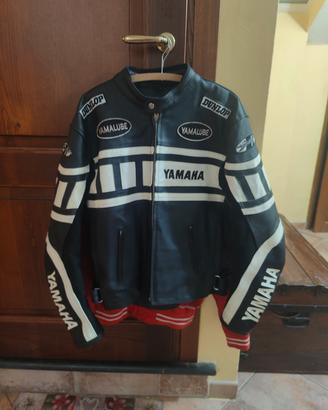 giacca in pelle Yamaha 