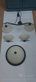 Lampadario ,plafoniera  e applique. 