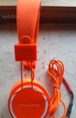 NEW WAVE Originali Cuffie Arancio fluo