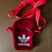 Adidas borsa a tracolla rossa