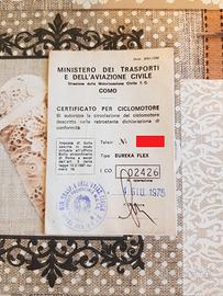 Certificato di conformità ciclomotore Garelli