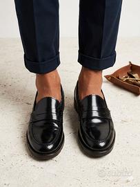 Mocassini Carmens Padova in Pelle Nera  Eleganti