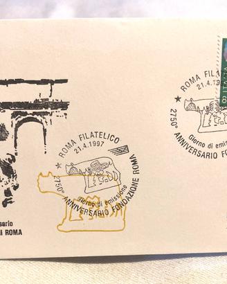 Roma 2750º Anniversario - Busta FDC Numerata 1997