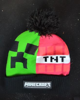 cappello Minecraft originale con pon pon