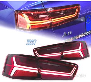 FANALI AUDI A6 C7 11-14 ROSSI CON FRECCIA A LED DI