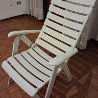 2 sedie sdraio pieghevoli reclinabili