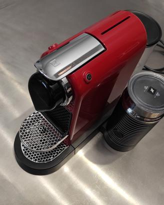 Macchina caffè Nespresso CitiZ&Milk Cherry Red con