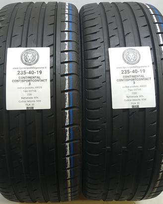 2 GOMME 235 40 19 CONTINENTAL A69025