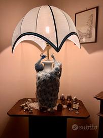 Lampada Capodimonte Pavone