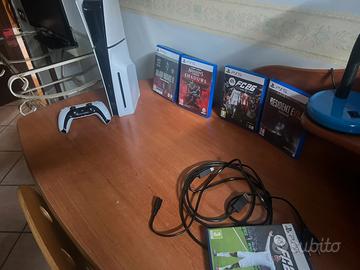 Ps5 slim con disco completa di giochi