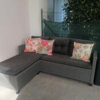 divanetto rattan giardino 