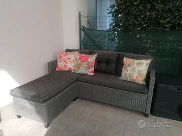 divanetto rattan giardino 