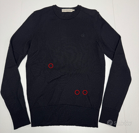 Calvin Klein Jeans Pullover Uomo Nero Girocollo
