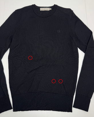 Calvin Klein Jeans Pullover Uomo Nero Girocollo