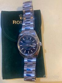 rolex datejust 36 blu