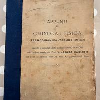 Appunti chimica fisica 1930