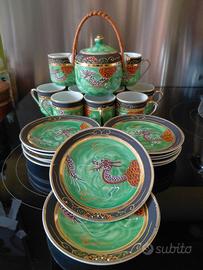 Servizio 12 caffè Japan '50/60s dipinto a mano