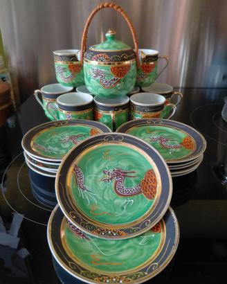 Servizio 12 caffè Japan '50/60s dipinto a mano