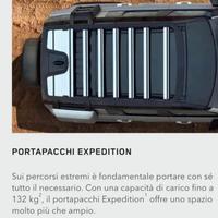 Portapacchi Expedition e scatola porta attrezzi