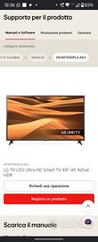 LG TV LED Ultra HD Smart TV 49" 4K Active HDR