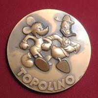 Topolino Paperino Disney medaglia medaglione 
