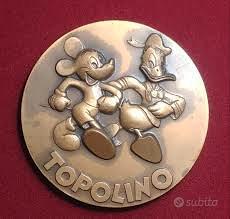 Topolino Paperino Disney medaglia medaglione 