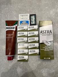 Lamette Astra, Personna, Derby e sapone barba