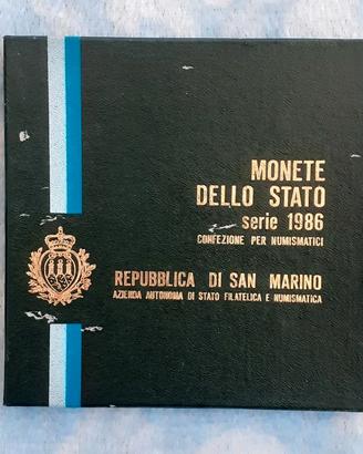 Repubblica di San Marino Serie 1986 FDC