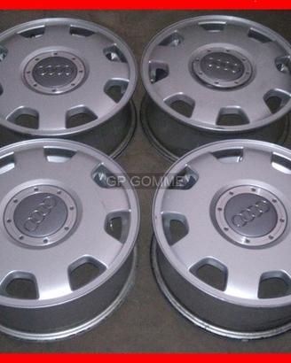 4 Cerchi Lega 15 pollici Audi vintage originali b