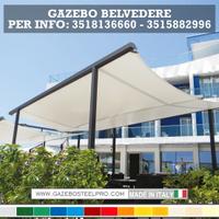 GAZEBO PROFESSIONALE BELVEDERE - SCOPRI LE MISURE