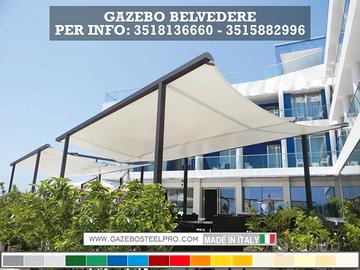 GAZEBO PROFESSIONALE BELVEDERE - SCOPRI LE MISURE
