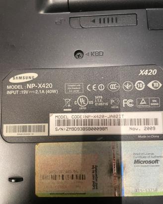 Computer portatile Samsung