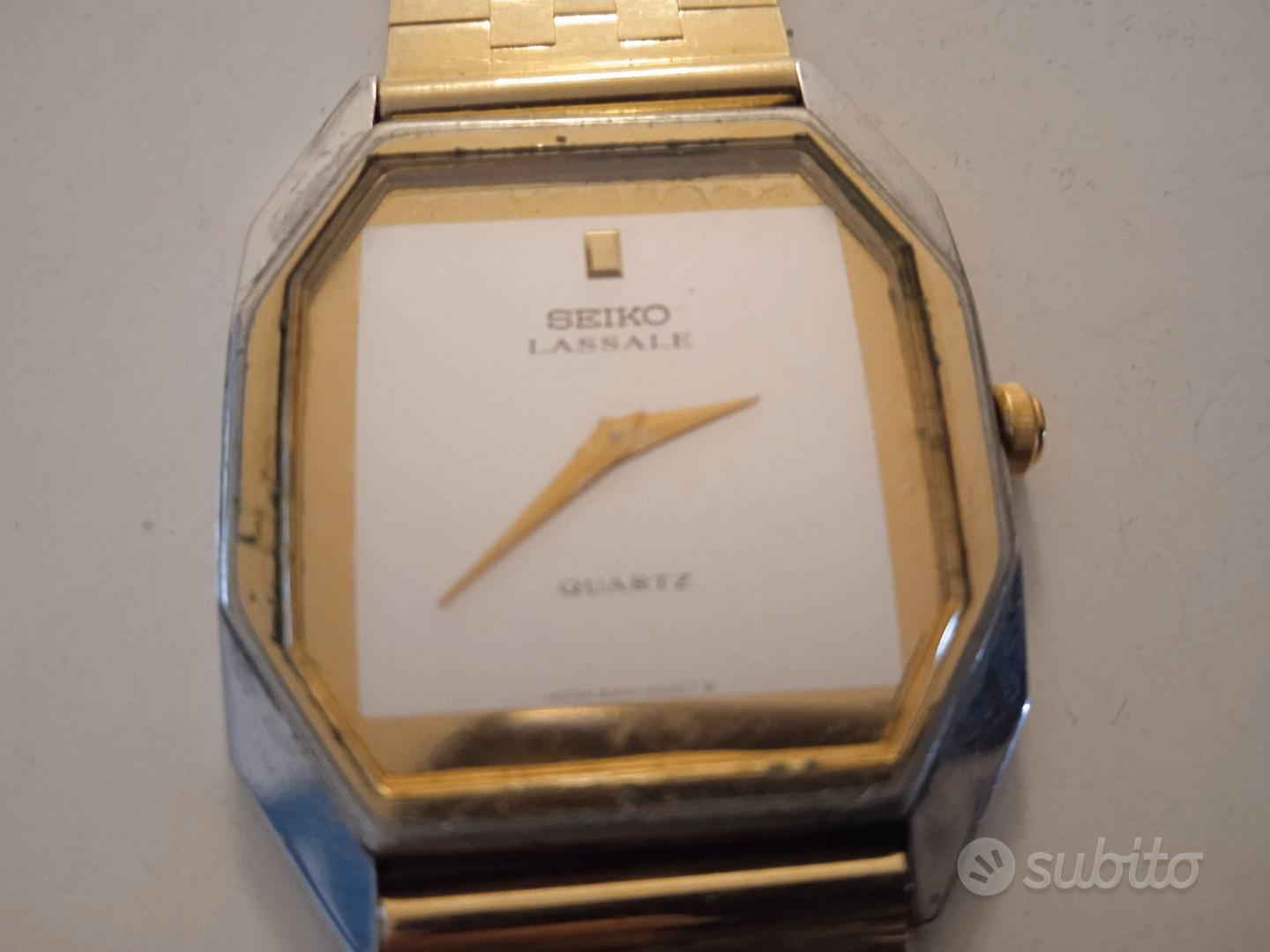 Seiko Lassale vintage anni 80 extra slim gold Abbigliamento e Accessori In vendita a Livorno