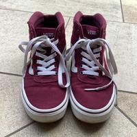 Vans ward Hi (Canvas) Burgundy