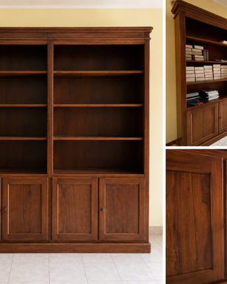 Grande libreria in legno stile classico