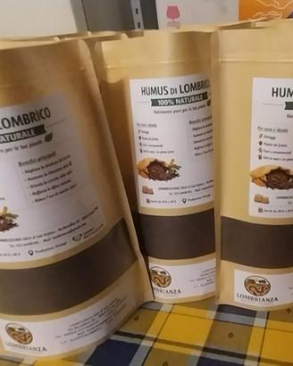HUMUS DA LOMBRICO 100% NATURALE