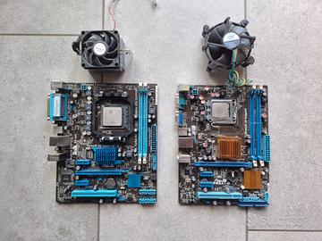 2 Set Scheda Madre + CPU + Ventola
