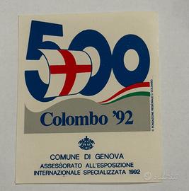 ADESIVO GENOVA COLOMBO 92 500 STICKER AUTOCOLLANT