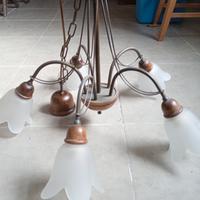 lampadario arte povera