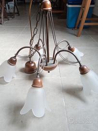 lampadario arte povera